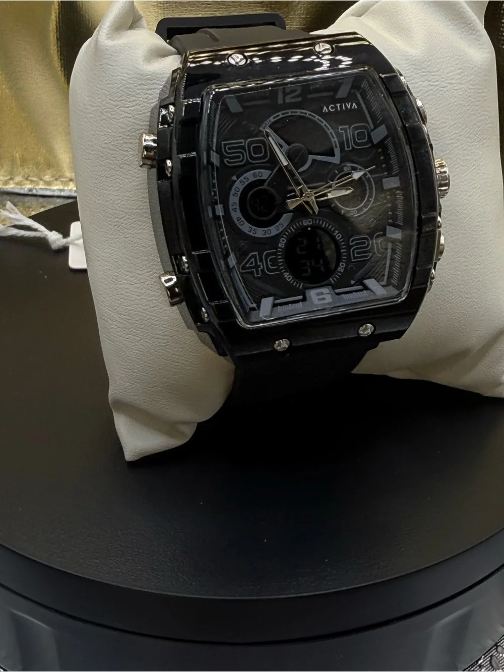 Ativa Black Men's Sport Chronograph Watch